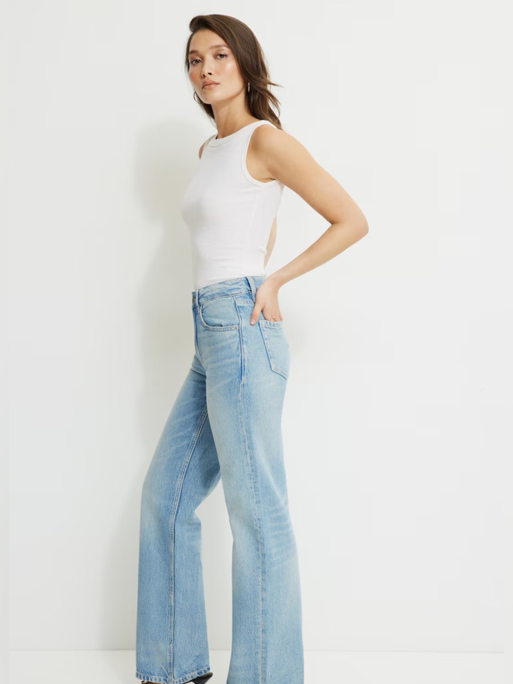 Dynamite Heidi High Rise Wide Leg Jeans - Picture 2 of 12